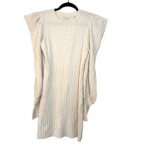 NWT Ted Baker London Wilowaa Sweater Dress Natural Ivory Size 2 Cozy